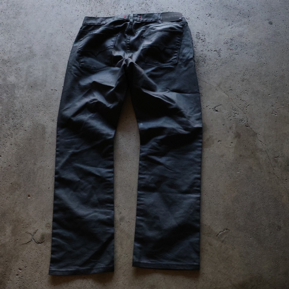 Guess Mens Slim Straight Del Mar Fit Jeans Size 33x30 Black Coated